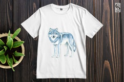 Watercolor Arctic Wolf Clipart Sublimation PNG Product Image 3