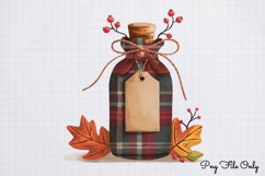 Halloween Autumn Plaid Clipart PNG Product Image 1