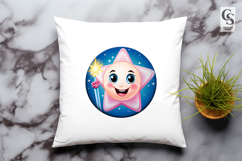 Cute Smiling Star Magic Clipart Sublimation PNG Product Image 3