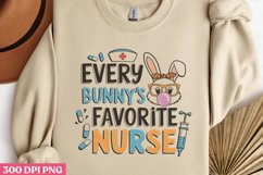 Every Bunny&#039;s Favorite PNG, Retro Nurse Easter Sublimation P Product Image 3