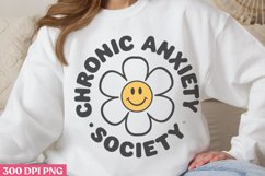 Chronic Anxiety Society PNG, Anxiety Sublimation PNG Product Image 3