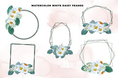 Watercolor Daisy Green Glitter Frames Product Image 3