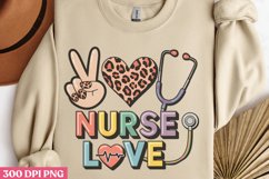 Nurse Love PNG, Retro Nurse Easter Sublimation P Product Image 3