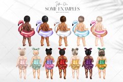 Summer Babies Clipart, Baby with Swimsuits Clip Art Product Image 4