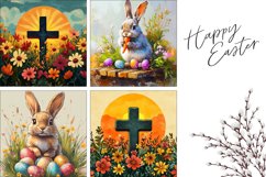 Easter Cross Pillowcase Sublimation, Easter Pillow Designs Product Image 3