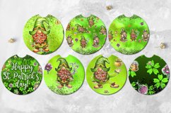 St. Patrick&#039;s day 14 car coaster &amp; key chain glitter designs Product Image 3