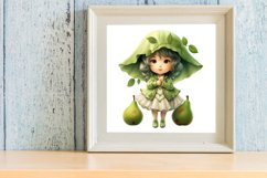 Fruits Little Princess Sublimation Clipart Product Image 3