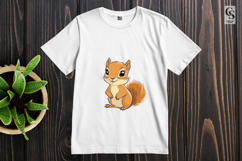 Cute Baby Squirrel Clipart Sublimation PNG Product Image 2