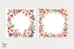 Floral digital paper, background clipart Product Image 3