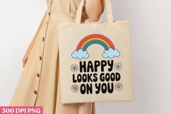 Happy looks good on you PNG, Retro Positive Sublimation PNG Product Image 3