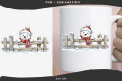 Christmas peeking character png design for T-shirts Product Image 3