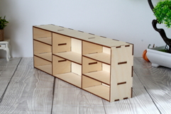 Miniature dollhouse bookcase drawer digital file, BJD doll Product Image 3