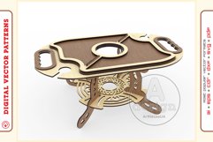 Wine Serving Tray - laser cutting file - Glowforge ready SVG Product Image 3