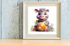 Adorable Animal Bunny Clipart, Watercolor Clipart Product Image 3