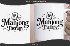 Mahjong quote png design for T-shirts Product Image 3