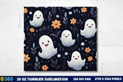 Halloween Tumbler Sublimation Wraps, Tumbler Halloween Product Image 3