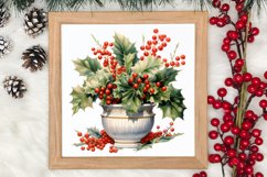 Winter Christmas Greenery Clipart, Christmas Greenery Clipar Product Image 3