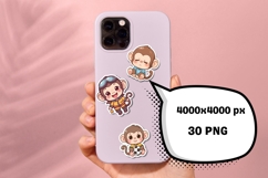 Funny Little Monkey Stickers Bundle Product Image 3