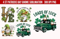 St Patricks Day Gnome Sublimation PNG Product Image 4