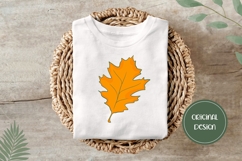 Golden Fall Leaves Illustration, Fall PNG, Autumn Print Product Image 3