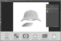 Fisheye Lens Baseball Cap Product Image 2