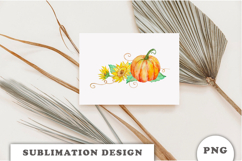 Watercolor Pumpkins composition png Product Image 3