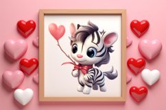 Adorable Animals Cupid Valentine Clipart sublimation Product Image 3