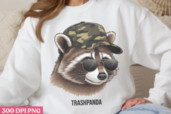 Trashpanda PNG, Funny Raccoon Sublimation PNG Product Image 3
