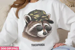 Trashpanda PNG, Funny Raccoon Sublimation PNG Product Image 3
