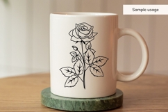June Birth Flower Bouquet SVG - Rose Product Image 3