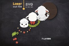 Sheep SVG laser cut file for Glowforge Product Image 3