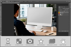 Computer Screen Office Desk Product Image 2