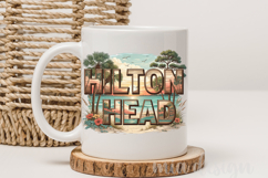Hilton Head PNG, Vintage South Carolina Beach Sublimation Product Image 3