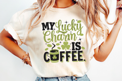 My Lucky Charm is Coffee Svg Design Product Image 4
