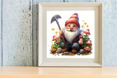 Spring Garden Gnome Sublimation Clipart Product Image 2