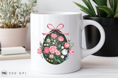 Floral Easter Egg Sublimation PNG Product Image 2