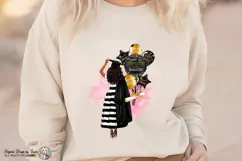 Graduation Sweatshirt PNG Black Girl Grad Balloon Design Product Image 1