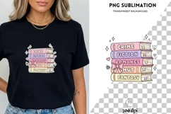 Book Lover PNG | Crime Fiction Romance Smut Fantasy Stack Product Image 3