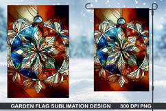 Garden Flag Sublimation| Christmas Garden Flag PNG Design Product Image 1