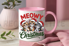 Christmas cat Mom PNG Retro Holiday Sublimation PNG Product Image 3