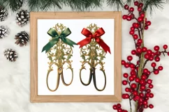 Festive Christmas Sewing Clipart , Christmas PNG Product Image 1
