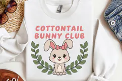 Cottontail bunny club PNG, Easter Sublimation PNG Product Image 3