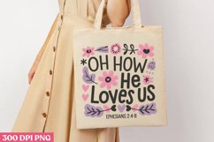 Oh how He loves us PNG, God Is Love Clipart PNG Product Image 3