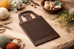 Rigid heddle loom with horse engraving digital file table Product Image 3