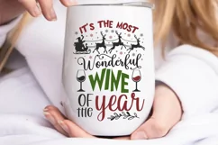 It's The most wonderful wine of the year SVG, Christmas SVG Product Image 3