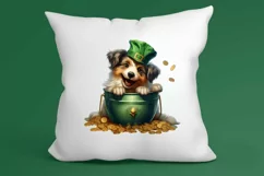 St Patricks Day Dog with Gold Coin Clipart, St Patricks Day Product Image 3