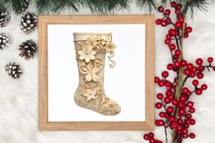 Cozy Boho Christmas Sublimation Clipart, Christmas PNG Product Image 1