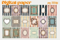 Vintage Frame Digital Paper Product Image 3