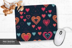 Retro Heart Geometrics Mouse Pad PNG Design Product Image 1