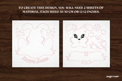 Easter Bunny Door Hanger Laser Cut | Wooden Door Sign | SVG Product Image 3